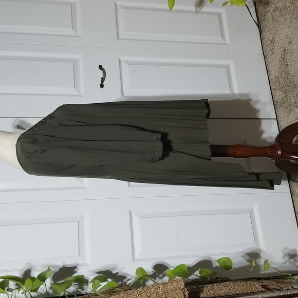 Asymetrical Beaded Shirt Dress - Picture 4 of 8